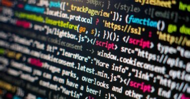 Programming code on a screen